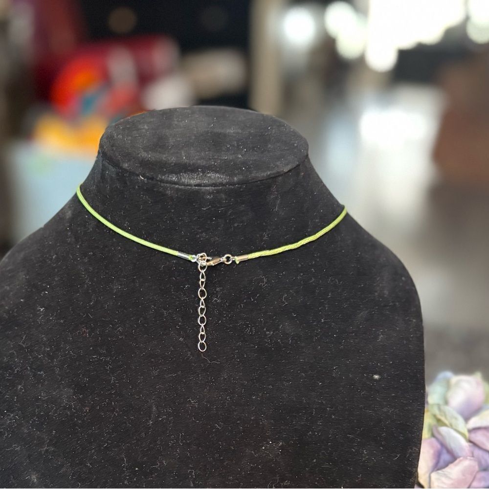 NEW! 18” Vintage Handmade Glass Frog Necklace Lobster Clasp & Extension NWT - Picture 3 of 5